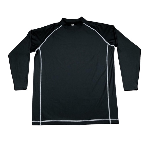 FootJoy Other - FootJoy FJ Thermal Base Layer Men's XL Black Long Sleeve Golf Pullover Mock Neck
